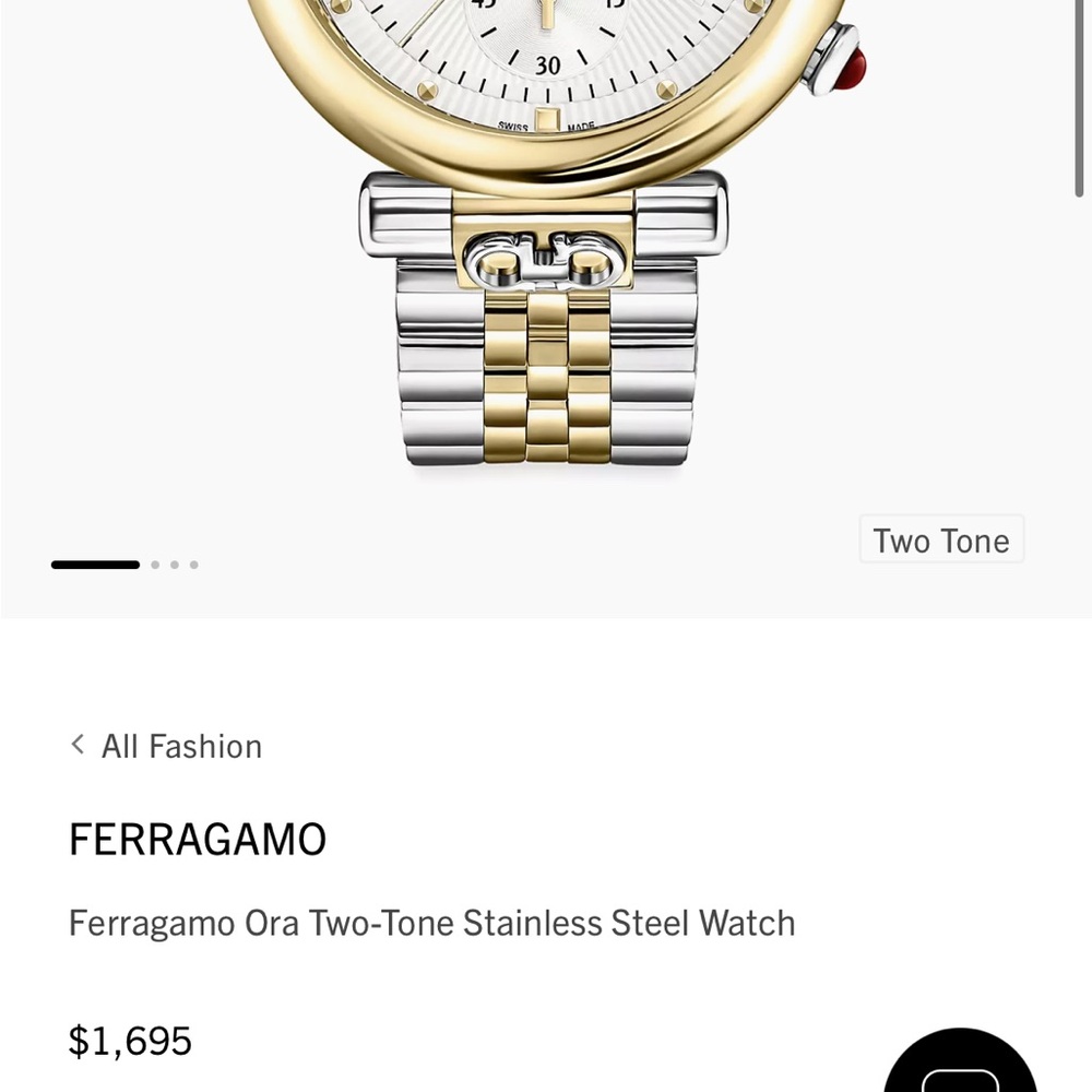 Ferragamo two-tone watch
